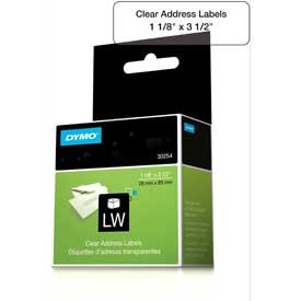 Vise Grip B1403834 Wholesale CASE of 15 - Dymo LabelWriter Clear Address Labels-Address Labels, 3-1/2"x1-1/8", 130 Labels/BX, Clear