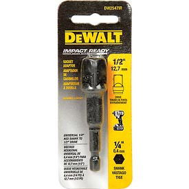 DeWalt B1035312 Impact Driver Ready 3-Piece Socket Adapter Set DW2541IR, DW2542IR,
