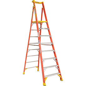 WERNER LADDER 640774 Werner Ladder Type IA Aluminum Podium Ladder - 8'