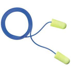 3M B722189 & #8482 E-A-R Soft Earplugs, Corded, Yellow Neon, 8052911033, 200-Pair