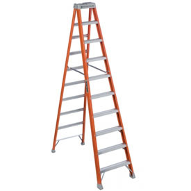 Louisville Ladder1 253922 Louisville 10' Fiberglass Step Ladder - 300 lb Cap. -