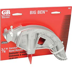 GARDNER BENDER B548232 BigBen Aluminum Conduit Hand Bender Head, ¾ Inch EMT & ½ Inch Rigid Electrical Conduit, Bending Tool, Foot Pedal, Industry Standard Measurements, Fits BH-75 Handle