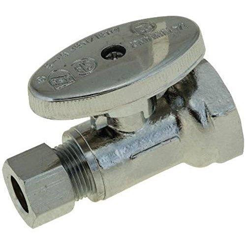 T&S Brass BKTR12XC BRASSCRAFT TR12X C Straight Stop 1/2" Fip X 3/8" Compression, Lead Free - 293408