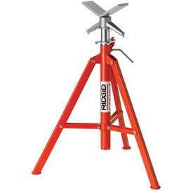 RIDGE B326522 Ridge & #174 Vj-98 V Head Low Pipe Stand, 12 In Max. Pipe Capacity, 20 In -38 In
