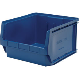 QUANTUM STORAGE SYSTEMS 613122BL Quantum Magnum Plastic Stackable Storage Bin QMS543 18-3/8 x 19-3/4 x 11-7/8 Blue