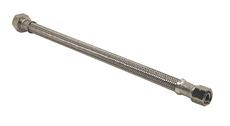 FLUIDMASTER 231377  Faucet Connector, Braided Stainless Steel - 3/8" Female Compression Thread x 3/8" O.D. Copper Tubing Coupling, 12" Length