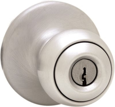 KWIKSET 132750  KI BBPKG 400P 26D Polo Keyed Entry Knob, Satin Chrome