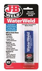 J B Weld 299602 WaterWeld Adhesive Compound Specially Formulated Epoxy Putty (Pack of 6)