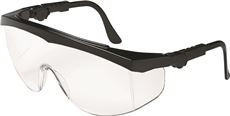 Mcr Safety 295829  Tomahawk Wraparound Safety Glasses with Side Shields, , Standard, Clear Lenses with Black Frame