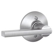 SCHLAGE F170LAT626 F170 LAT 626 Latitude Dummy Lever Trim, Satin Chrome
