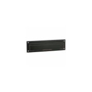 IVES 620B3 620B 11" x 2" Opening Magazine Sized Brass Letter Box Plate with Open Back, Polished Brass