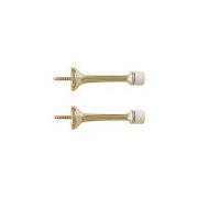 IVES 61A92 Aluminum Door Stop, Screw-In Wall Stop, Wall Mount, 4" Projection,