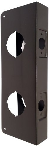 Don-Jo CW25610B 256-CW 22 Gauge Stainless Steel Classic Wrap-Around Plate, Oil Rubbed Bronze Finish, 4" Width x 12" Height, 2-3/8" Backset, 1-3/4" Door Size, For Double Lock Combination Locksets (Pack of 10).