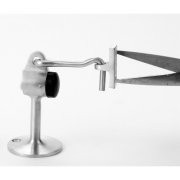 Don-Jo 1473626 1473 Cast Brass Door Stop, Satin Chrome Plated, 3-7/8" Height, 2-1/4" Base Diameter (Pack of 10)