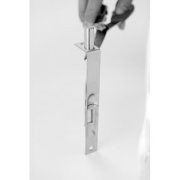 Don-Jo 1640619 1640 Cast Brass Wood Door Flush Bolt, Clear Coated Satin Nickel Plated, 3/4" Width x 6" Height (Pack of 10)