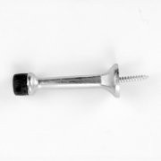 Don-Jo 1504626 1504 Cast Aluminum Rigid Base Stop, Satin Chrome Plated, 3" Projection x 1" Base (Pack of 10)