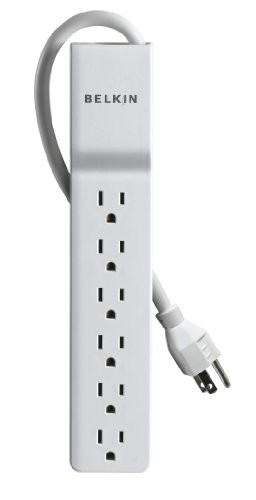 Belkin BE106000-04 International, Inc - Home/Office 6-Outlets Surge Suppressor - 6 X Nema 5-15R - 1.88 Kva - 720 J - 125 V Ac Input - 125 V Ac Output "Product Category: Power Equipment/Surge Suppressors/Protectors".