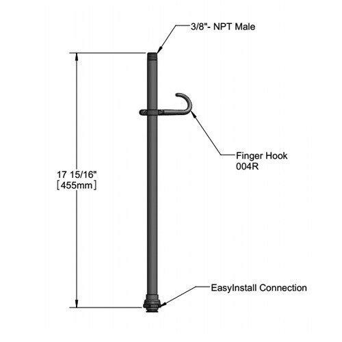 T&S Brass T01421040 *CVR* LF 18 EZ-INSTALL RISER ASM