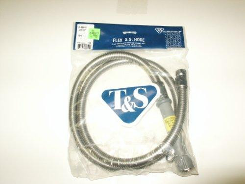 T&S Brass TB0060H TS Brass B60-H 60-Inch Pre-Rinse Hose, Stainless Steel