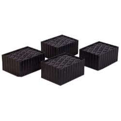 Rotary ROTFJ2440 Set of Four 3" Tall Flat Polymer Adapters