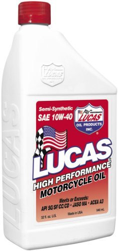 Lucas Oil LUC10716 Synthetic 10W-50 Motorcycle Oil