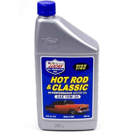 Lucas Oil LUC10687 Hot Rod And Classic Car HP Motor Oil SAE 10W-30 (Case Of 6)