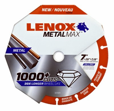 Vise Grip LEX1972924 Lenox Tools METALMAX Diamond Edge Cutoff Wheel, 7" x 7/8"