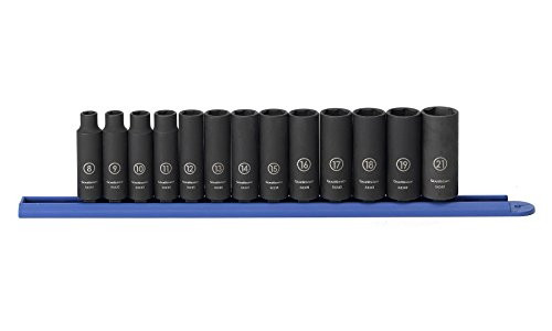 GearWrench KDT84914N 13 Pc. 3/8" Drive 6 Point Metric Deep Impact Socket Set
