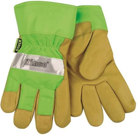 Kinco International KIN901L KINCO 901 Men's Pigskin Leather Ski Glove, Heat Keep Thermal Lining, Draylon Thread, Large, Golden