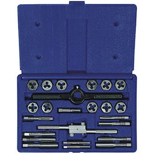 Sanford HAN24614 Vise Grip Tools Fractional Tap and Hex Die Set, 24-Piece