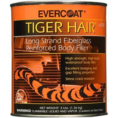 Fibre Glass-Evercoat FIB1189 Fibre Glass-Evercoat Tiger Hair Long Strand Fiber Reinforced Filler - Quart