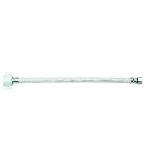 T&S Brass BV112DLF BrassCraft 3/8" Compression x 7/8" Ballcock Nut x 12" Vinyl Toilet Connector