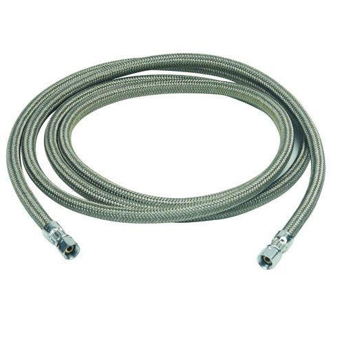 T&S Brass BB096IMP BrassCraft 1/4" Compression x 1/4" Compression x 96" Braided Polymer Icemaker/Humidifier Connector