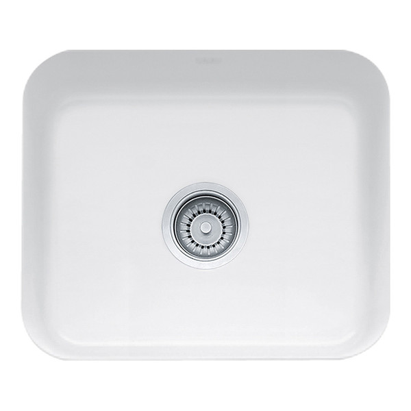 Franke CCK110-19WH  Cisterna 21 5/8" x 17 3/8" x 7 7/8" Undermount Single Bowl Fireclay Kitchen Sink White