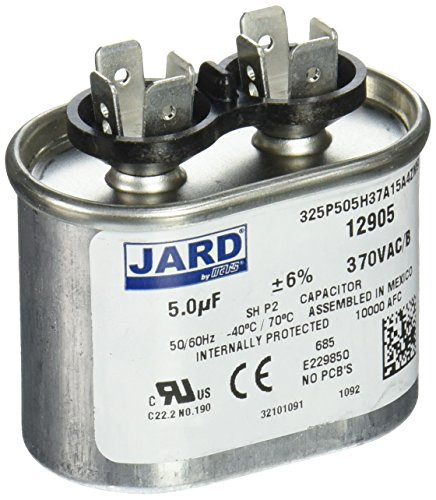 MARS 12905 5MFD 370V Oval Run Capacitor 5MFD 370V Oval Run Capacitor