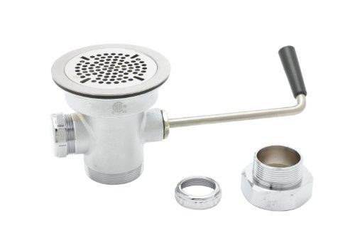 T&S Brass TB3942XS Waste Drain Valve, Short Twist Handle, 3-Inch X 2-Inch