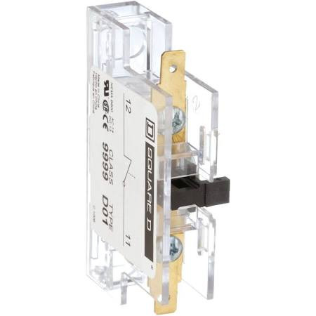 SCHNEIDER ELECTRIC 9999D01 -Square D 50/90A 1 N/C AUX CONTACT