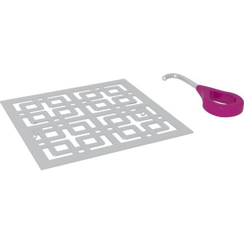 Rohl DC3142APC Rohl Decorative Shower Drain Weave 5" Decorative Drain Cover In Polished Chrome With