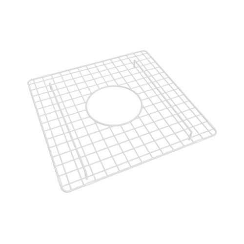 Rohl WSG1818WH Wire Sink Grid For Rc1818 Bar/Food Prep Kitchen Sinks In White Abcite Vinyl With Feet 14