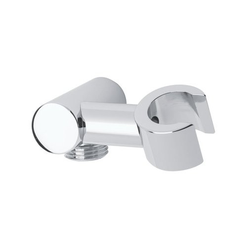 Rohl 113971 Cylindric Pivoting Handshower Holder with 1/2M Outlet and 1/2F Inlet To Wall Mount Handshowers, Polished Chrome