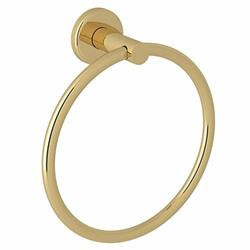 Rohl 117325 SPECIAL ORDER ONLY NON-CANCELABLE AND NON-RETURNABLE LOMBARDIA AND AVANTI BATH TOWEL RING IN UNLACQUERED BRASS