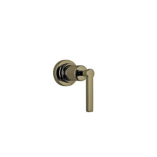 Rohl 107510 Lombardia and Avanti Bath Trim Only for 3/4 Wall Mounted Volume Control Or Four Port Three Direction Diverter with Metal Lever Handle, Tuscan Brass