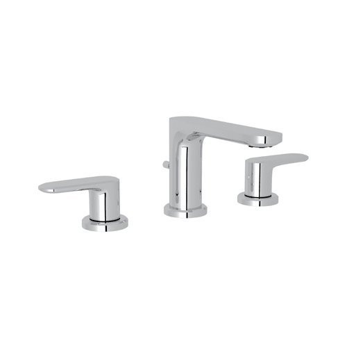 Rohl LV102L-APC-2 Rohl Meda Bath Three Hole Deck Mounted Widespread Lavatory Faucet With Pop-Up And