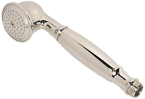Rohl 105653 Palladian Antica Single Function Handshower with Metal Handle Insert and Flow Restrictor, Polished Nickel