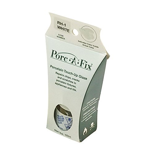 Rohl 117773 Porc-A-Fix Porcelain Repair Touch Up Glaze Kit in Allia White Only for Allia Porcelain or Fireclay Sinks 15cc Jar or Bottle for Chips Cracks