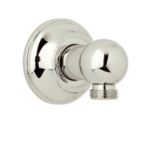Rohl 1295PN Rohl Wall Outlet 1/2"F Npt Round Connection With Brass Sliding Flange In Polished Nickel