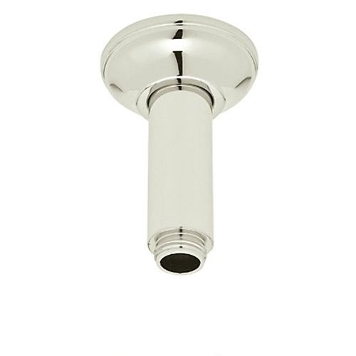 Rohl 1505/3PN Rohl Ceiling Mounted Shower Arm 3" Length Brass For Overhead Shower 26Mm Diameter 1/2"M