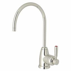 Rohl 106571 - PERRIN & ROWE CONTEMPORARY KITCHEN MIMAS HOT WATER DISPENSER FAUCET WITH ^J^ SPOUT AND LEVER HANDLE IN POLISHED NICKEL