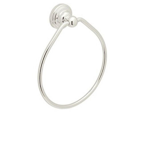 Rohl 106012 6-Inch Perrin and Rowe Towel Ring in Polished Nickel