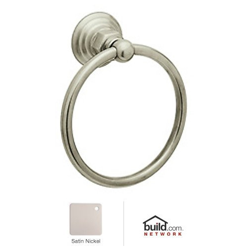 Rohl ROT4STN Rohl Italian Bath Towel Ring In Satin Nickel